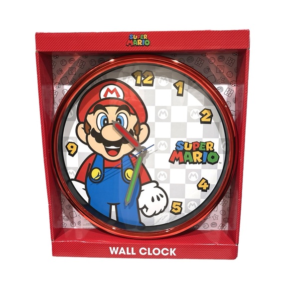 Nintendo Official Super Mario Analog Display Wall Clock - Picture 1 of 3